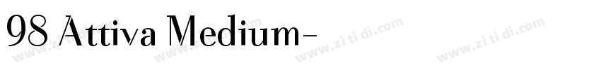 98 Attiva Medium字体转换